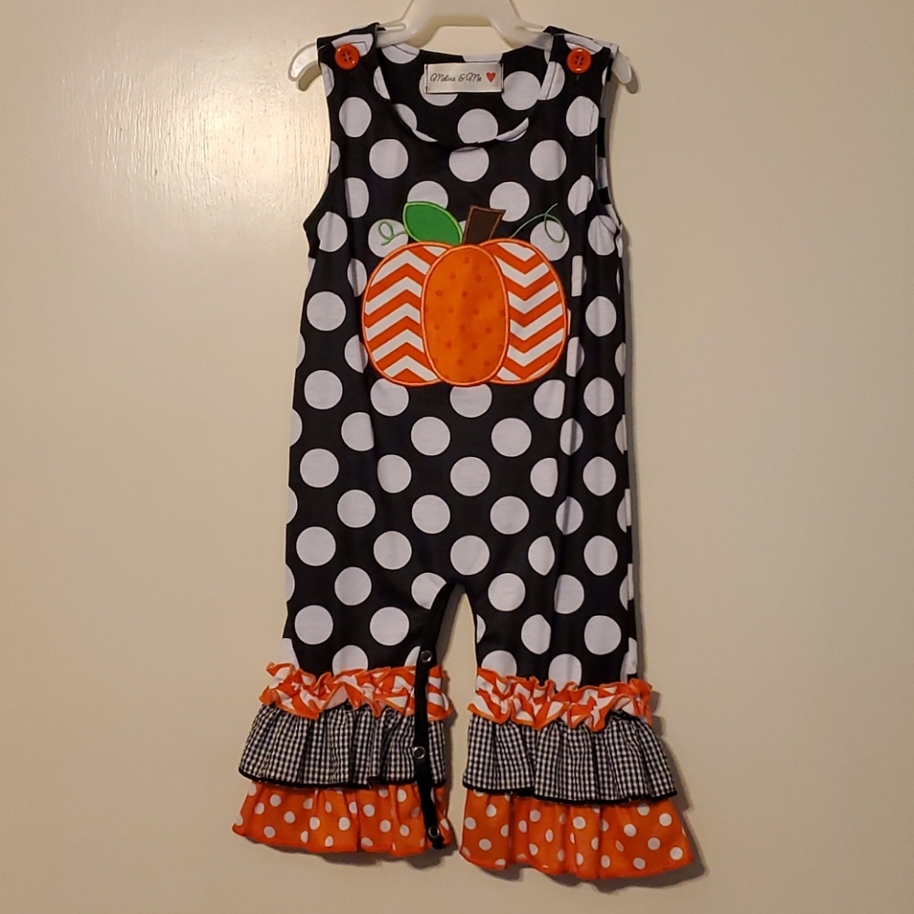 Pumpkin Romper 6-12mos